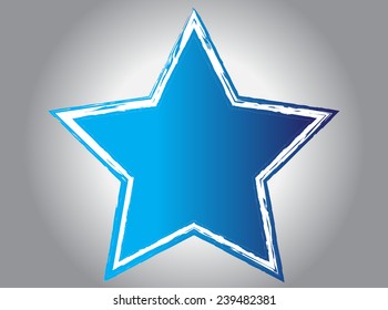 Abstract grunge star.Vector illustration.