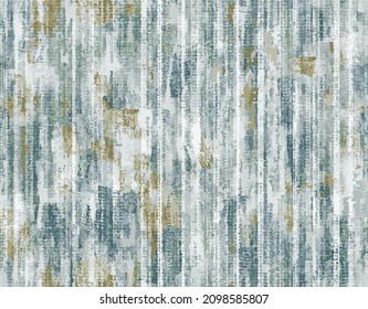 Abstract grunge stripe texture pattern. Green and blue multicolor stripe vector pattern.