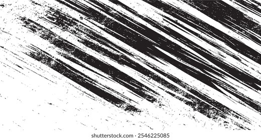 Abstractas rayas grunge y textura de polvo sobre fondo aislado. Ilustrador de Vector.