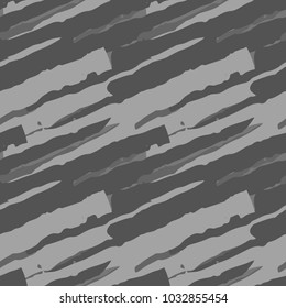 Abstract grunge stripped gray seamless pattern or army camo. Usable as grey urban camouflage with diagonal stripes, background texture, backdrop, wallpaper, wrapping paper