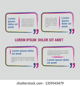 Abstract grunge style quotation template