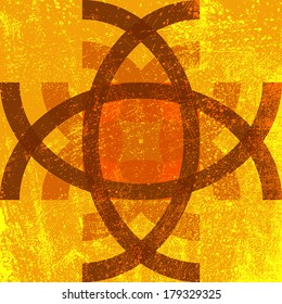 Abstract Grunge Symbol, grunge effect can be cleaned easily. EPS10 vector.