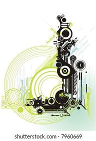 serie abstracta de fondo de tecnología y grumos