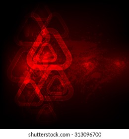Abstract grunge tech vector design