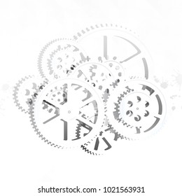 abstract grunge technology background, vector illustration clip-art