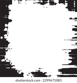 Abstract grunge texture background with black and white style. Grungy frame with copy space.
