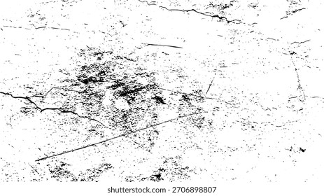 Abstractas fondo de textura grunge en blanco y negro con superposición angustiada y sutil Vector de patrón de grietas