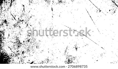 Abstract grunge texture background with black distressed overlay and white space for design vector
