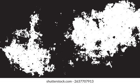 Abstract Grunge Texture Background with Chaotic Ink Splatter and Distressed Border Effect