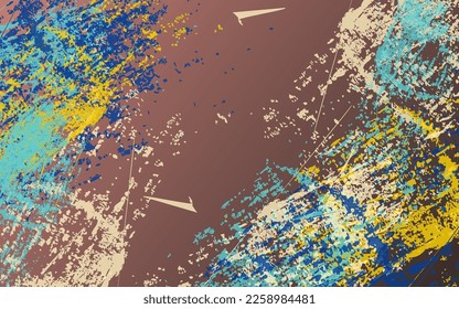 Abstract grunge texture background multicolor vector