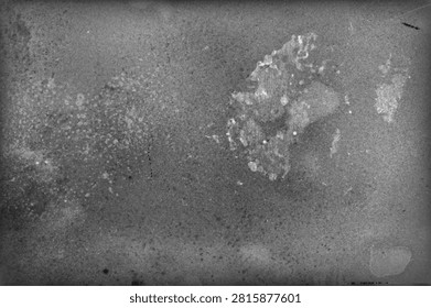 Abstract grunge texture background with retro vintage overlay effect scratched paper texture splatter dust stain old film noise monochrome paint vignette border vector graphic