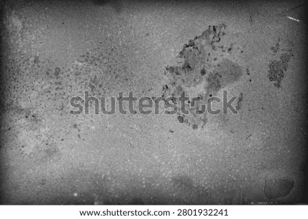 Abstract grunge texture background with retro vintage overlay effect scratched paper texture monochrome paint splatter dust stain old film noise vignette border vector graphic