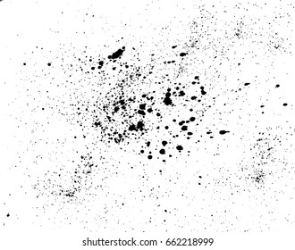 Abstract Grunge Texture Background with Splatter Effect Vector Illustration