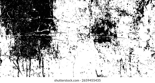 Abstractas textura grunge de pintura negra. Una capa para su uso en el diseño. Pincel de Vector textura grunge Rough Black Scratches splatter grunge fondo angustiado.	
