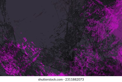 Abstract grunge texture black and purple background vector