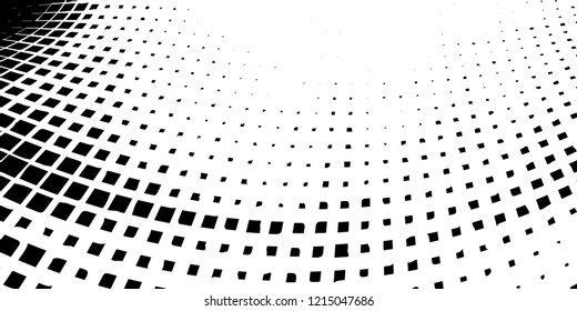Abstract grunge texture of black squares on a white background