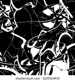 Abstract grunge texture black and white
