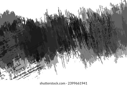 Abstract grunge texture black and white background vector