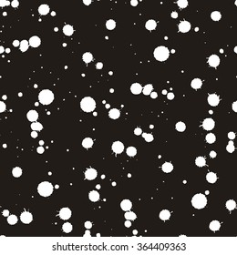 Abstract grunge texture with blots. Seamless pattern.