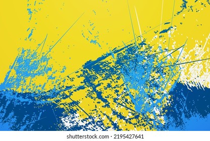 Abstract grunge texture blue and yellow color background vector