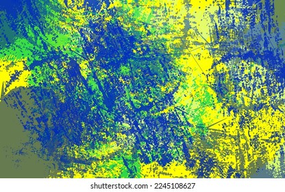 Abstract grunge texture blue and yellow color background vector