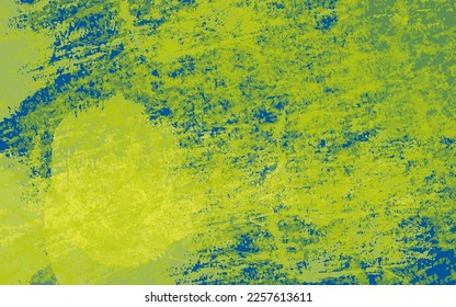 Grunge abstracto textura azul y amarillo de fondo vectorial