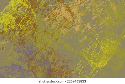Grunge abstracto textura color marrón y amarillo vector de fondo