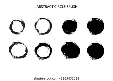 abstract grunge texture brush ink vector design color cirlce