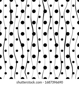  Abstrakte Grunge-Textur. Nahtloses Muster drücken. Geometrischer schwarz-weißer Hintergrund. Wiederholt zeitgenössisches geometrisches Design für Tapeten, Drucke. Kann für Effekt-Overlay verwendet werden. Grafikhintergrund