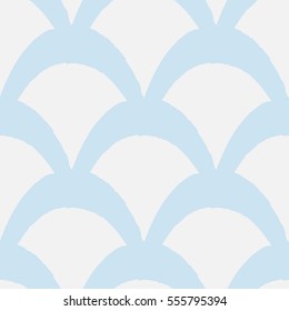 Abstract grunge texture bulging cell. Blue seamless pattern. 