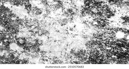 Abstraktes farbiges Texturdesign auf weißem Hintergrund. Schmutztextur für den Hintergrund mit Fleck und Bluttropfeneffekt. Abstrakter farbiger, schwarz-weißer, gestresster Texturhintergrund.