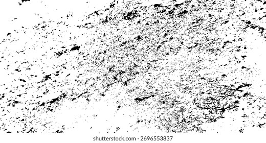 Projeto de textura grunge abstrato em um fundo branco. Textura grunge branca e preta. Efeito de falha arranhada texturizada de sobreposição de poeira para ilustração de vetor de design. 