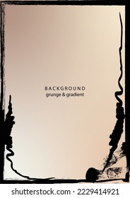 ABSTRACT Grunge Texture with distressed effect. Gold grunge wall texture. Abstract patina background. Vector illustration.