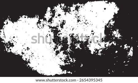 Abstract Grunge Texture with Distressed Splatter and Rough Edges for Overlay or Background Use