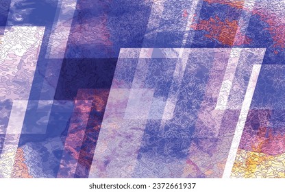 Abstract Grunge texture effect. Distressed overlay rough textured, Geometric square shape vector background