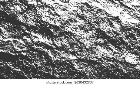 abstract grunge texture featuring black and white distress with halftone dots and dust screen print effects