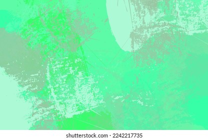 Abstract grunge texture green color background vector