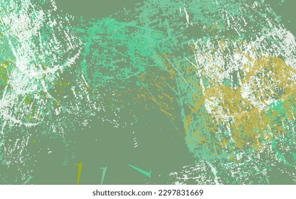 Abstract grunge texture green color background vector