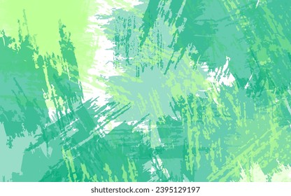 Abstract grunge texture green color background vector
