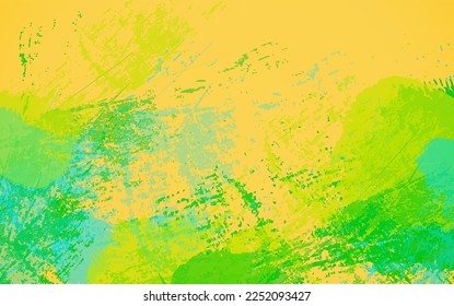 Abstract grunge texture green and yellow color background