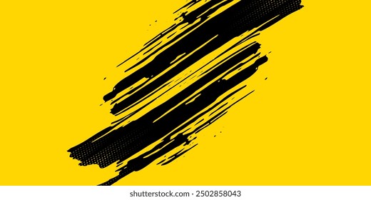 Textura abstracta grunge y diseño de Anuncio semitono. Ilustración vectorial de estilo deportivo de cómics de arte pop de puntos.