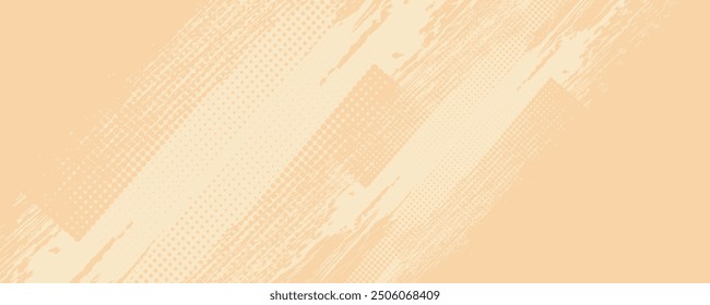 abstract grunge texture and halftone banner design
