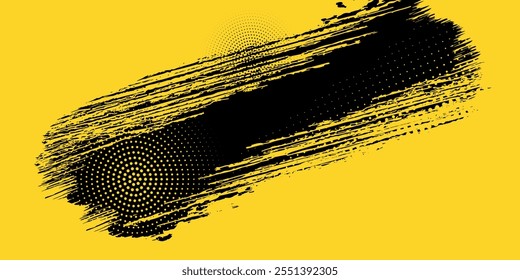 abstract grunge texture and halftone banner design. Dots pop art comics sport style.eps10