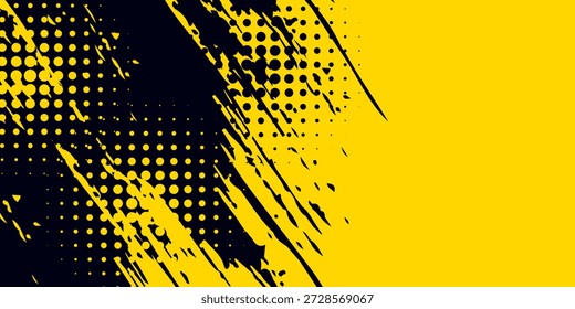 Abstractas textura grunge y diseño de Anuncio semitono. Punto pop art comics estilo deportivo moderno patrón bueno.
