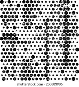 Abstract Grunge Texture with Halftone Dots . Vintage Background . 