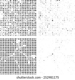 Abstract Grunge Texture with Halftone Dots. Vintage Background.