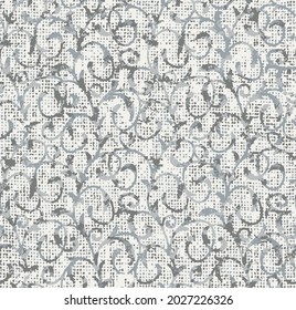 Resumen de textura gruesa patrón moderno de damasco. Fondo de textura geométrica gris.