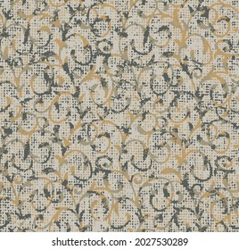 Resumen de textura gruesa patrón moderno de damasco. Fondo de textura geométrica amarillo.