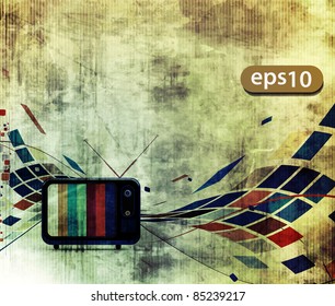 abstract grunge texture with  mosaic design, advertisement poster