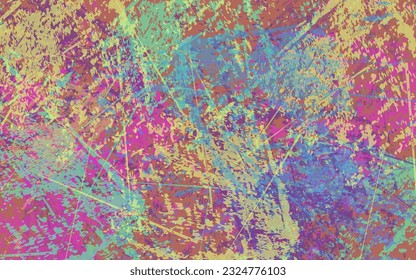 Abstract grunge texture multicolor background vector